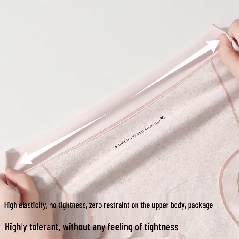 FENTENGCARE Women's 3-Pack Antibacterial High-Waist Cotton Boxer Briefs