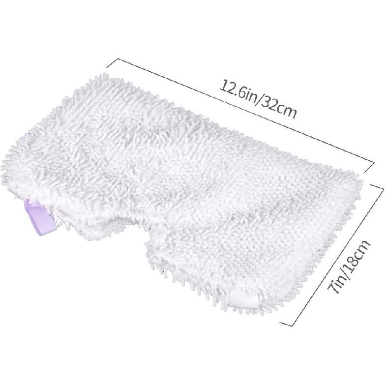 Набор из 4 насадок из микрофибры для паровой швабры-кармана, совместимых со шваброй Shark с прямоугольной головкой серии S3500, S3501, S3601, S3550, S3901, S3801, SE450, S3801CO,