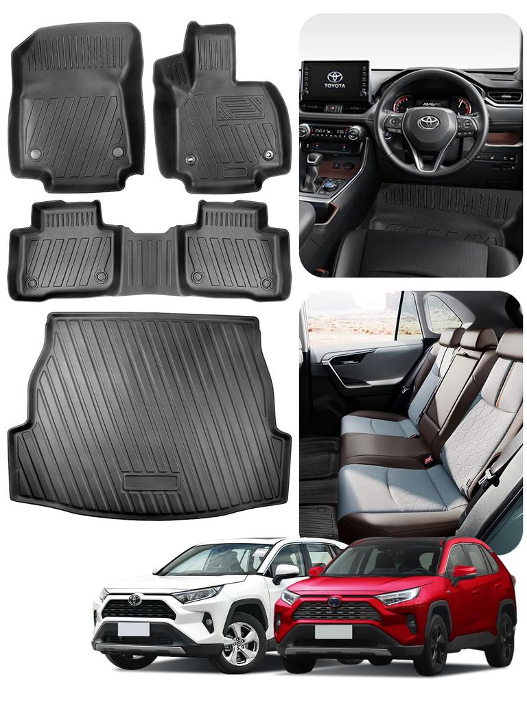 Подходит для Toyota новый RAV4 50 серии коврики в салон RAV4 50 серии 3D-резка 3D коврик в автомобиль Простая установка за 5 минут Материал ПЭТ Высокая