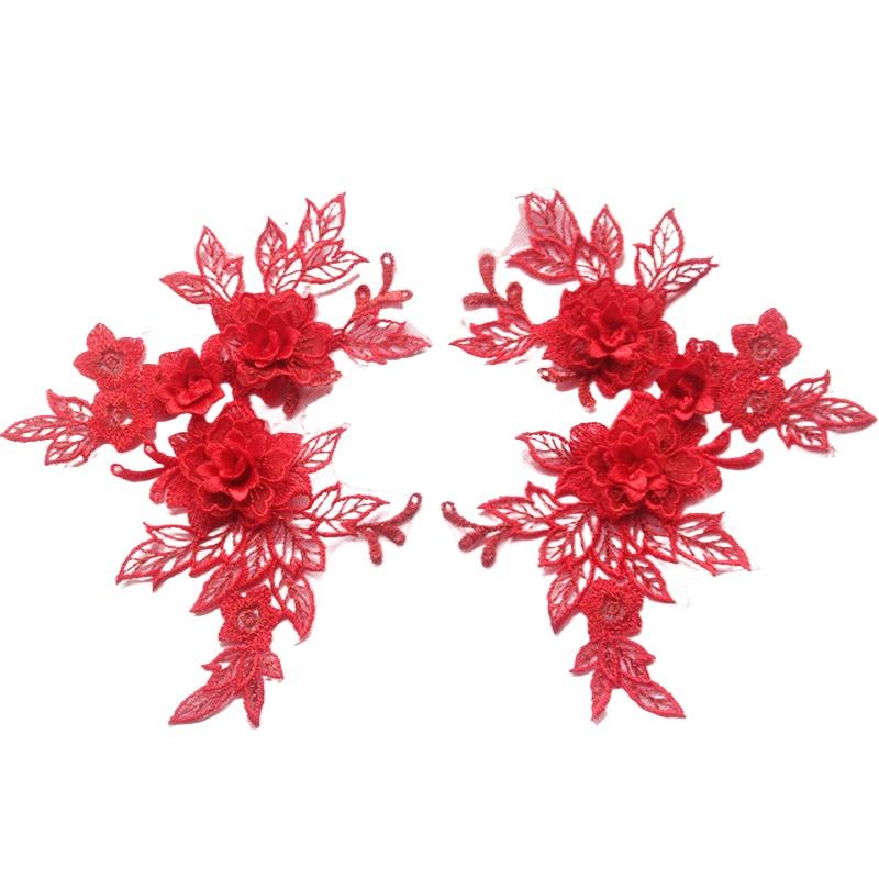 1 шт. 3D Цветок DIY Кружевная Аппликация Украшение Одежды Швейная Отделка Материалы для Рукоделия Ручная Работа Нашивки Швейные Принадлежности