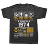 Novelty Awesome Born In 1974 1976 Graphic Streetwear Short Sleeve Birthday Gifts Summer Style Tshirt Unisexs Clothing