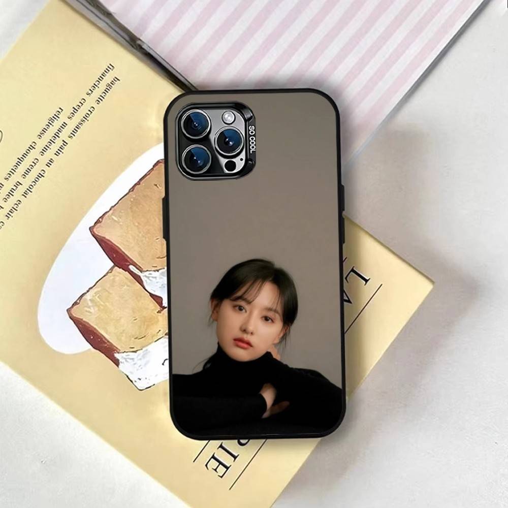 Чехол для телефона с изображением корейской актрисы Пак Шин Хе для iPhone 17,16,15,14,13,12,11 Plus,Pro Max,XS,Цветной Внутренняя крышка с серебряным покрытием