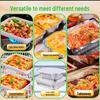 OEING Rectangular Aluminum Foil Disposable Containers