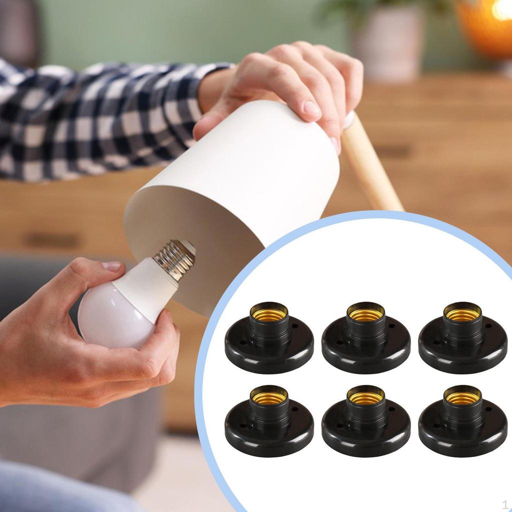 Патроны для ламп E27 Основания держателей лампочек Конвертер, Основание E27, Винтовое основание Светодиодная лампа, Стены Потолки