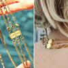 Multi Necklace Layering Clasp Magnetic Women Golden Silver Color Necklace Separator Multiple Jewelry Neck Chain Layering Closure