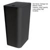 Bathroom Trash Can with Press Top Lid High Durability Large Capacity Solid Color Slim Wastebasket Garbage Can