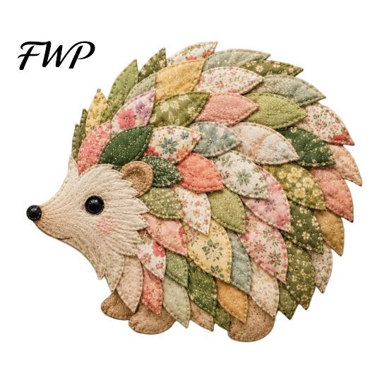 Decorative Fabric Sewing Set Garden Animal Patchwork DIY Kit, Floral Cute Craft Supplies Butterfly Bird Crafting Kit for Adults, Home Farmhouse