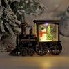 Christmas Train Luminous Water Filling Small Wind Light Desktop Ornament Scene Arrangement Props