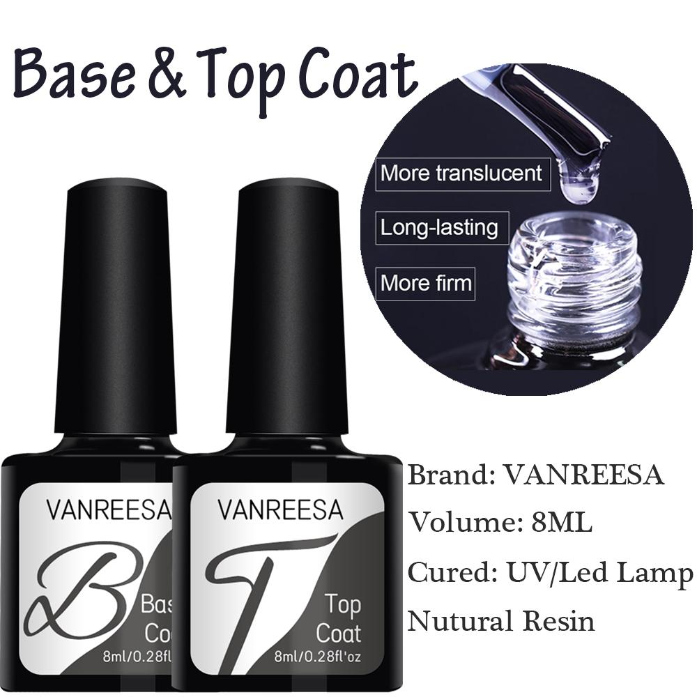 VANREESA Набор гель-лаков для ногтей, 12 цветов, чистый гель-лак и УФ-светодиодная лампа, набор для сушки геля, инструменты для дизайна ногтей, наклейки, лак для дизайна ногтей, маникюрный набор