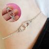Vintage-Style Alloy Beach Anklet with Handcuff Design - Women's Summer Jewelry