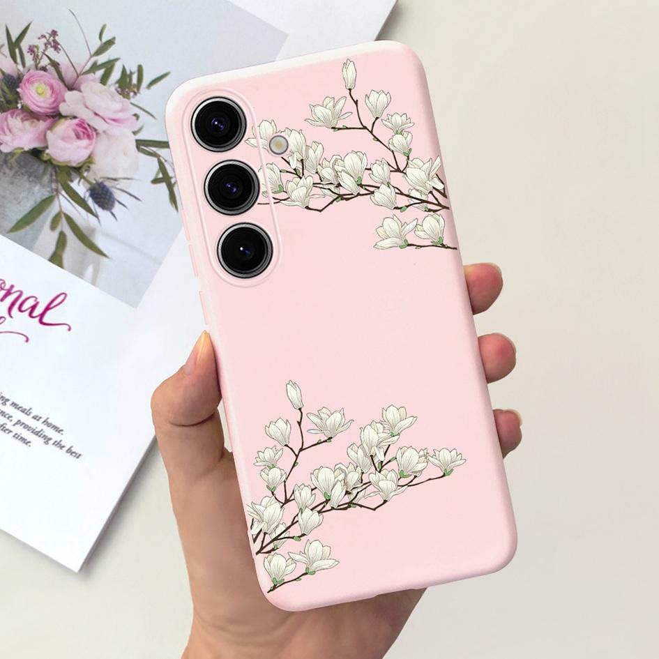 Чехол для Samsung Galaxy S24 Plus Милый Желтый Утенок Астронавт Матовый Силиконовый Мягкий Чехол для Samsung S 24 S24 Ultra S24+ 5G Funda