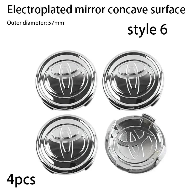 2026 Новый Для Toyota 4 шт. 57/62 мм Для Автомобиля Toyota Колпачок Ступицы Колеса Диска Значок C-hr Prado Rav4 Yaris Hilux Prius Avensis Coroll