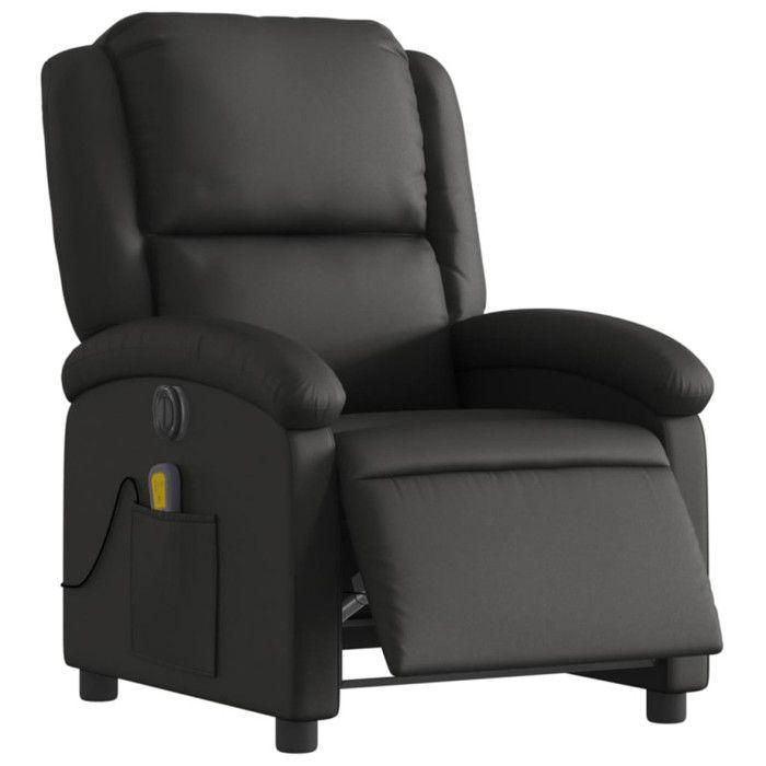 VidaXL Fauteuil de Massage Inclinable Électrique, Chaise de Relaxation avec Dossier et Repose-pied Réglables, Siège de Salon 3204258