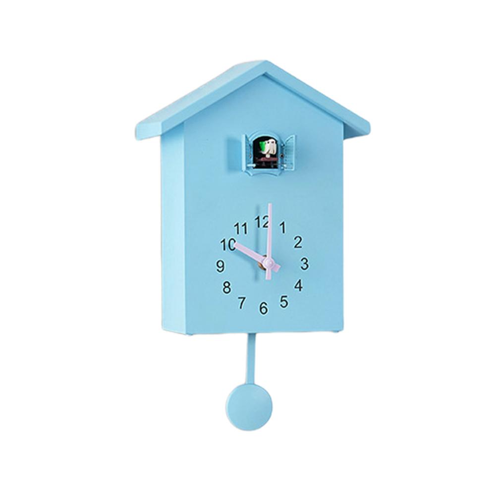 Cuckoo Wall Clocks For Home Decor Battery Operated Bird House Clock Smart Night Mode Hourly Chime Wall Clock For Living Room