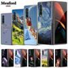 Fashion Clear Phone Case for Samsung Galaxy Z Fold 6 5 4 3 Fold5 Fold6 Fold4 Fold2 Fold3 Transparent Protective Shield PC Cover