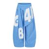 Womens Street Style Sweet Cool Digital Print Flowy Tie Wide Leg Jogger Pants Jazz Dance