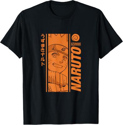 Классическая оранжевая монохромная графическая футболка Naruto S-6xl