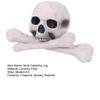 Ceramic Human Skull Campfire Log Reusable Fireproof Campfire Pit Skull Gas Log for Bonfire Fireplace Halloween Decor