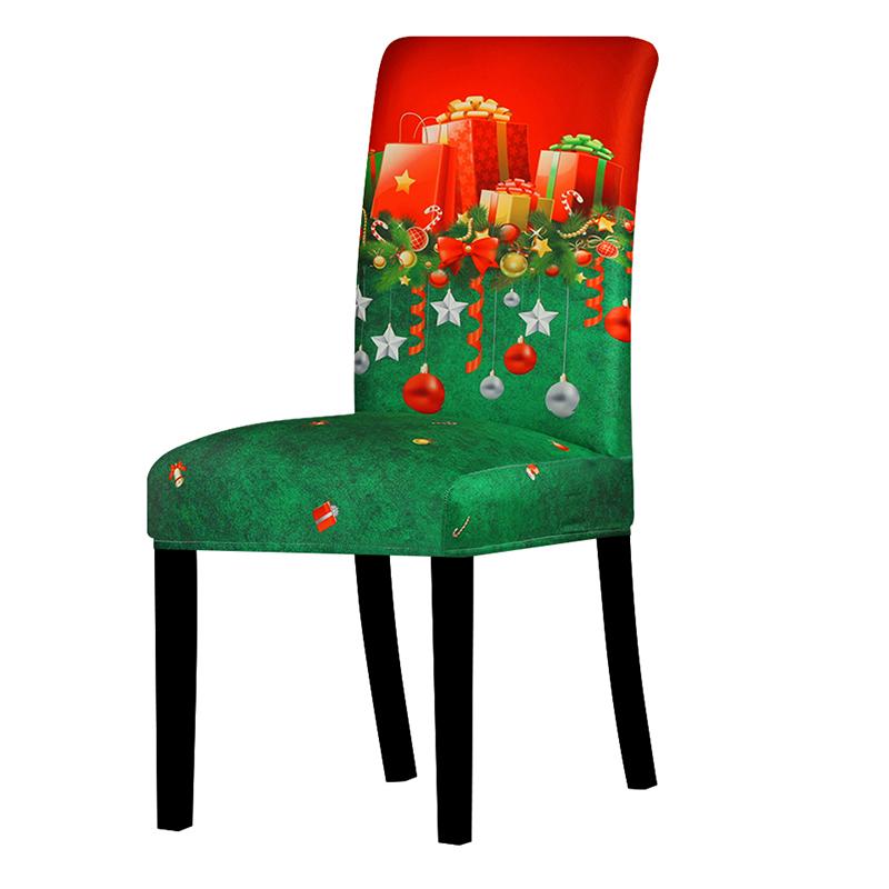 Christmas Chair Cover Seat Protector Cheap Chair Covers For Holiday Party Dining Room Kitchen Hotel Living Room Chair Cover 1 PC