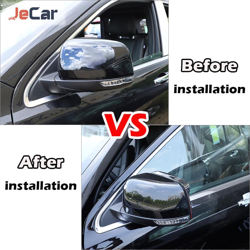 ABS автомобильное зеркало заднего вида рамка от дождя брови козырек от дождя защитный чехол для Jeep Grand Cherokee 2011-автомобиль