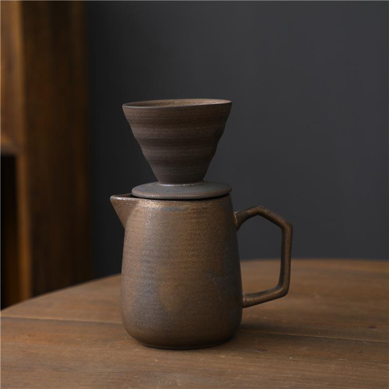 Керамический набор для ручного заваривания кофе V60 Кофейный фильтр, Керамическая фильтрующая чашка Кофеварка Горячая Распродажа Общий горшок