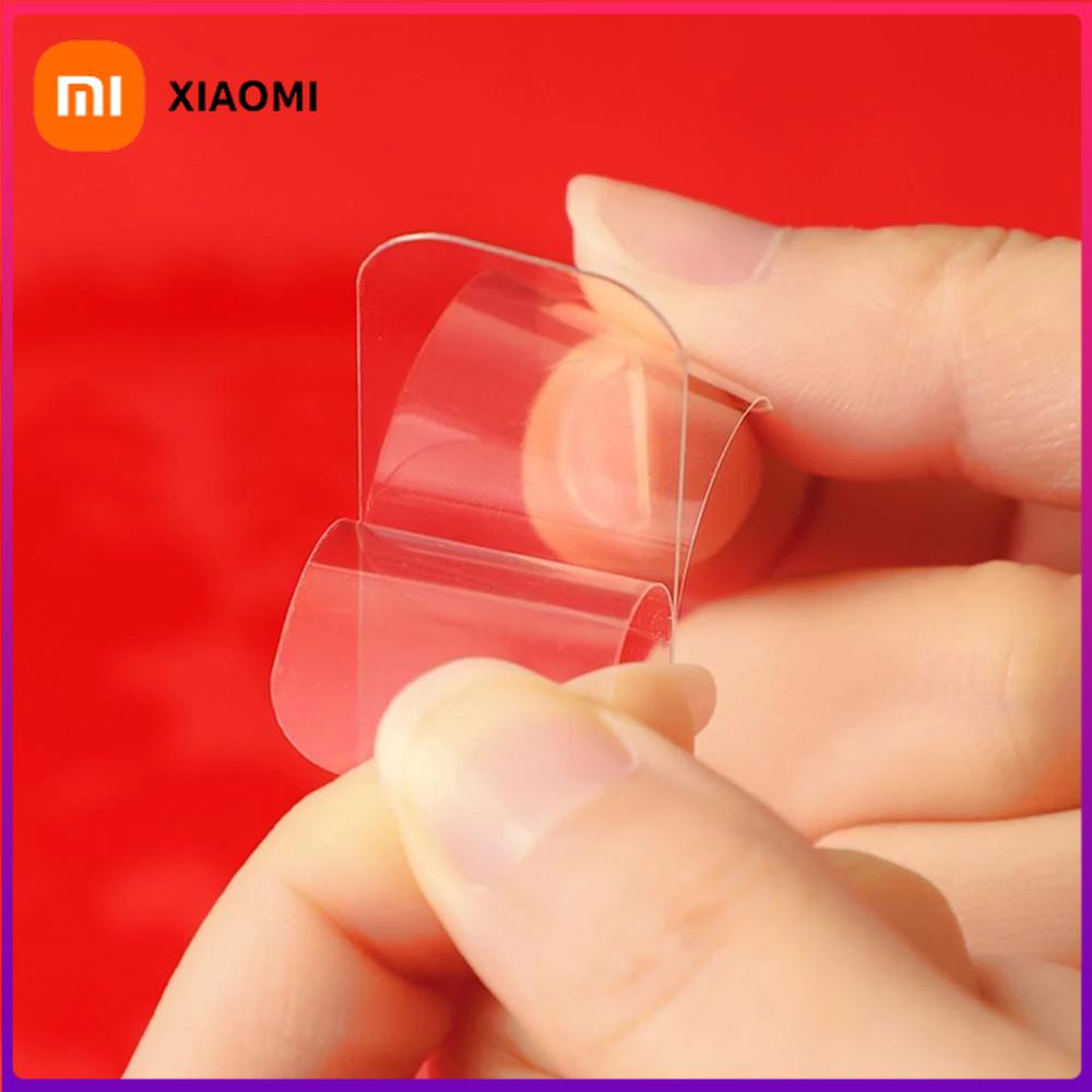 Xiaomi 60 шт./коробка Двусторонний клейкий скотч без следов Многоразовое квадратное клейкое крепление Тяжелое съемное прозрачное настенное крепление Стикер