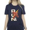 DC Comics Womens/Ladies The Flash Run Cotton Boyfriend T-Shirt