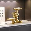 Керамическая Гальванизированная Фигурка Медведя Милый Декор Животного Статуэтка Подарочная Коробка Хранение Держатель для Ювелирных Изделий Дом Офис Письменный Стол Свадебное Украшение