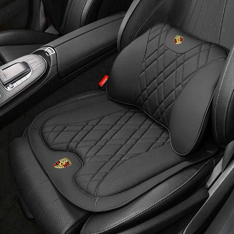 Porsche Cayenne, Macan, Panamera, 911/718 Car Headrest & Lumbar Support Cushions