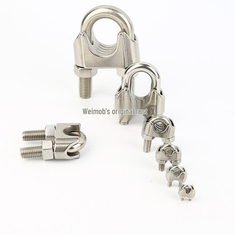 U-образный болт из нержавеющей стали 304, зажим для троса, фиксирующая пряжка