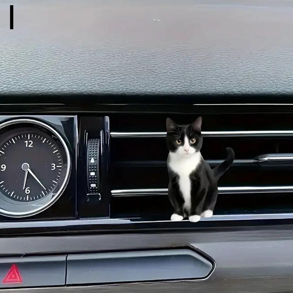 Автомобильный кондиционер, ароматерапия, милый котик, зажим для воздухозаборника, освежитель воздуха, аксессуары для салона автомобиля