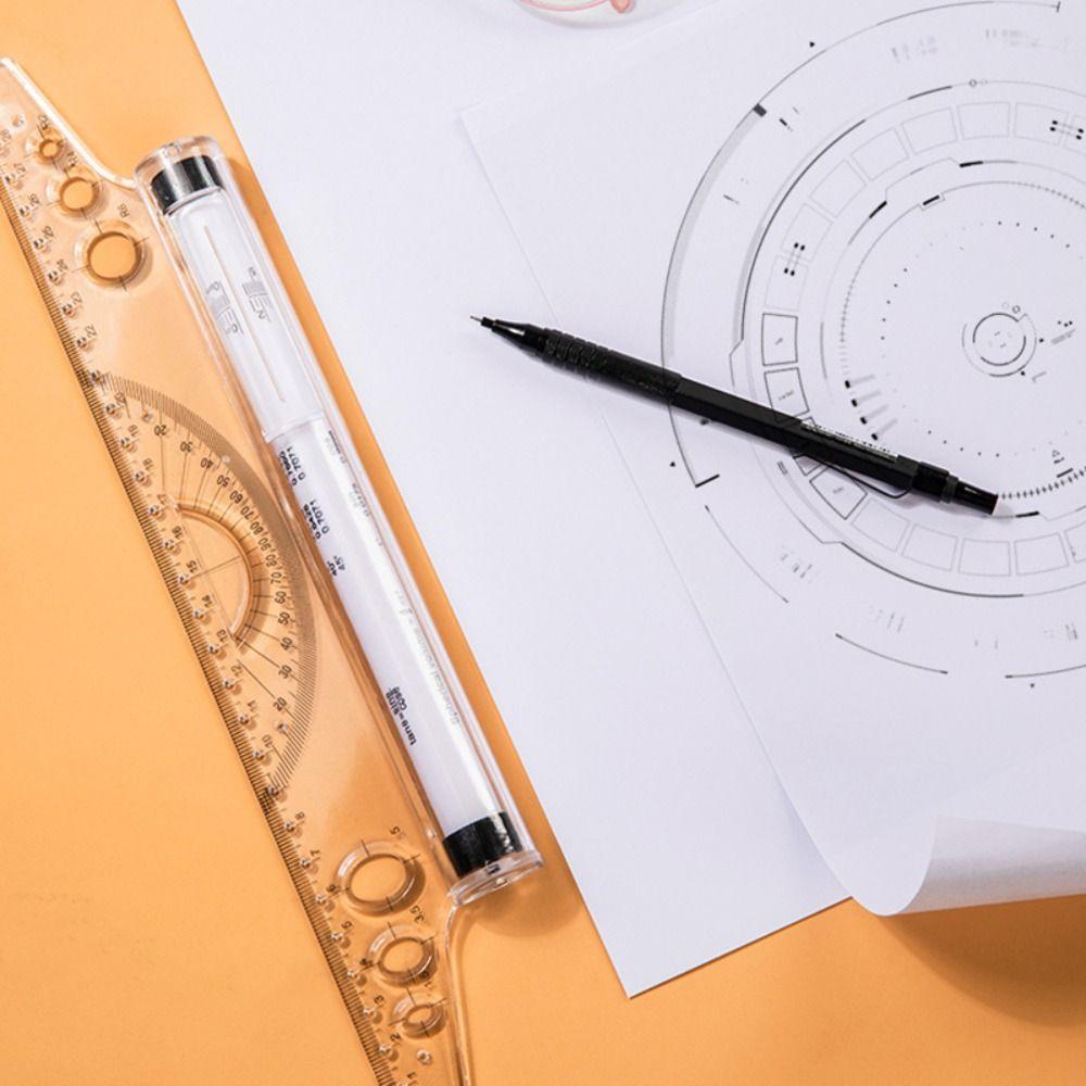 Прозрачная линейка для математического черчения 15/30 см, канцелярская шкала, угловая линейка для балансировки, архитектурная