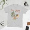 Slow Hiking Society Snail Backpack Nature Unisexs T Shirt Novelty Tees Short Sleeve Round Collar Tshirt Cotton Gift Idea Tops