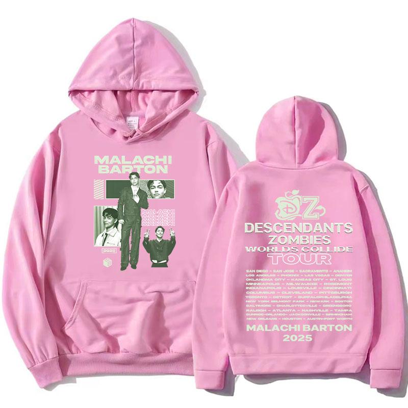 Худи Малаки Бартон Zzombies Worlds Collide Tour Толстовки С длинным рукавом Модные худи с капюшоном Пуловеры с принтом из фильма Худи для девочки