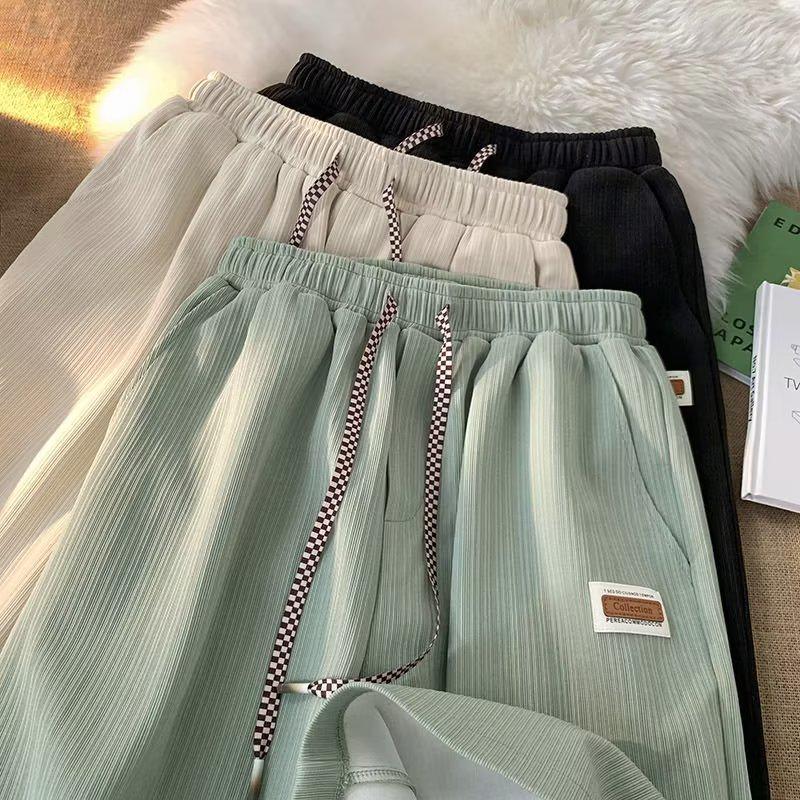 Trendy Japanese Casual Men's Loose Fit Solid Color Summer Sports Shorts