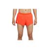 AeroSwift 2-дюймовые шорты для бега удобного кроя с разрезом и принтом чистого логотипа, мужские брюки оранжевого цвета CJ7838-804