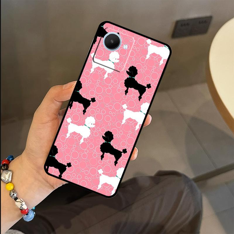 Poodle Dog Case For Realme C53 C55 C51 C25 C63 C61 C65 C67 C71 C75 GT6 GT7 Pro 11 12 13 14 15 Pro Plus
