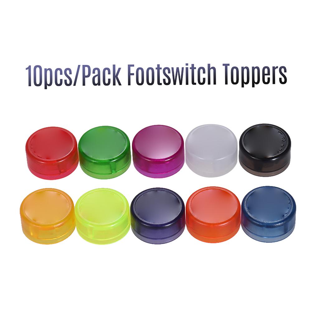 MOOER 10 шт., защита ножного переключателя, цветные пластиковые бамперы для гитарной педали эффектов(Случайная доставка цветов)