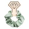 Large Solid Color Satin Fabric Scrunchies for Women's Ponytails