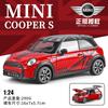 1:24 BMW MINI Cooper S F56 Британский Компактный Спортивный Хэтчбек Металлический Литой Модель Автомобиля Домашний Модный и Настольный Дисплей Украшение