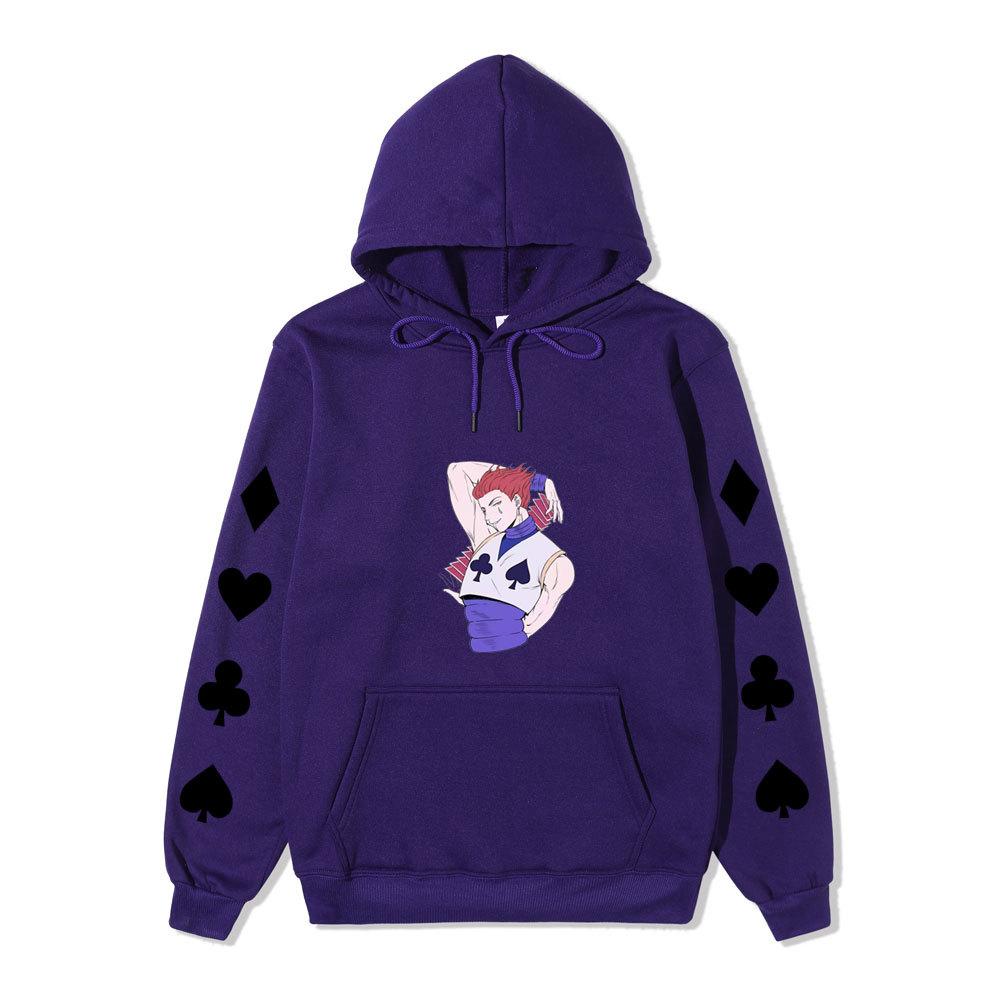 Hunter X Hunter Hisoka Anime Print Hoodie Unisex Casual Streetwear Long Sleeve Sports Pullover Sweatshirt