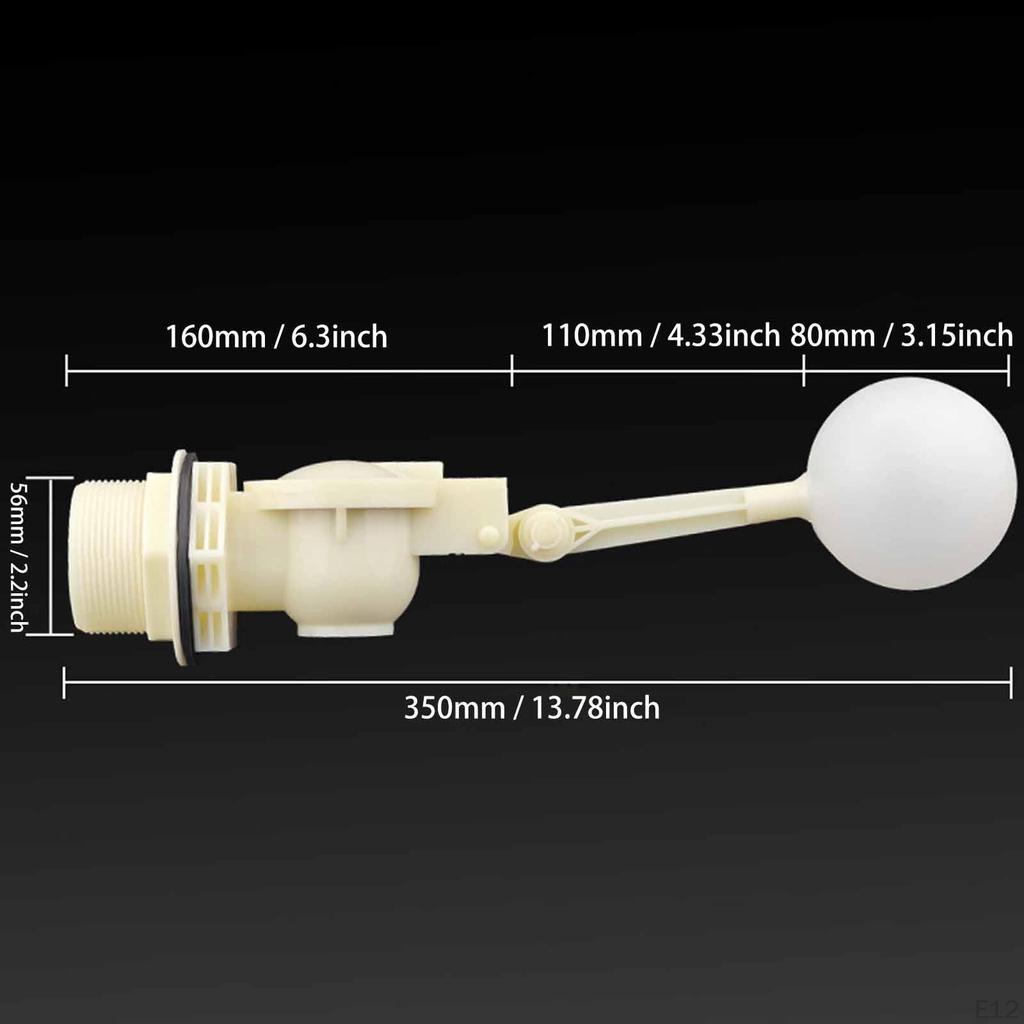 Float Ball Valve Automatic Fill Compact,Sturdy,with Adjustable Arm,Water Level Control for