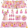 Princess-themed Party Supplies For Pet Birthday Decorations Including Plates And Utensils New Arrival