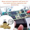 RVs Water Pressure Regulator 0-100 PSI 3/4 Inch Vehicle Inlet Screen Filter Adjustable Reducer Valve Plumbing Accessory