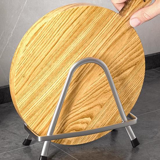 Держатель для разделочных досок Треугольный из нержавеющей стали Органайзер для разделочных досок Противоскользящая подставка для сковородок Подставка для хранения разделочных досок для кухонной столешницы