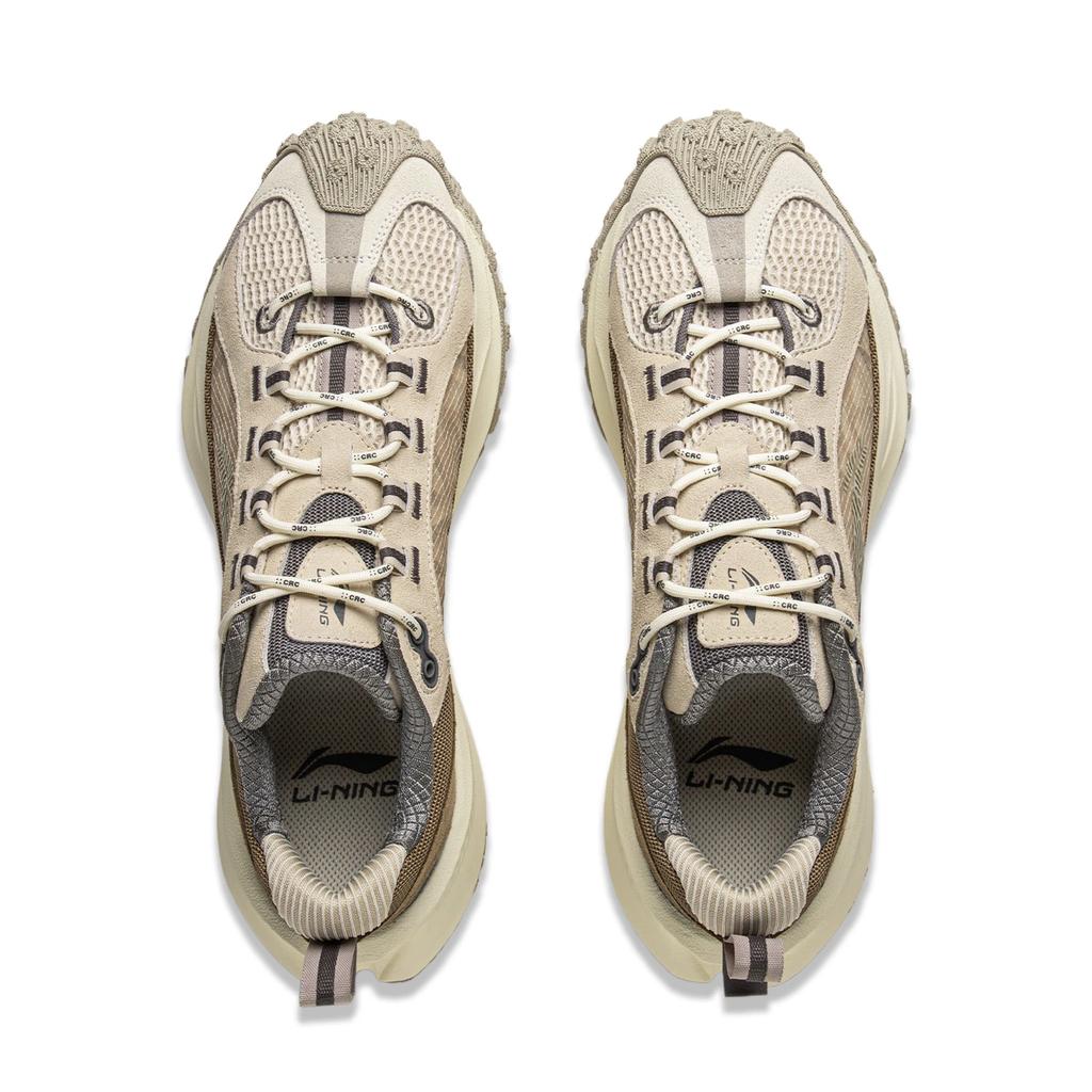 Li Ning Youxia Sports Универсальные Нескользящие Износостойкие Низкие Повседневные Кроссовки Унисекс Повседневные Кроссовки Серо-Коричневый AZGV051-2