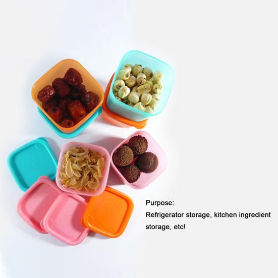 Мини-контейнер для пищевых продуктов объемом 230 мл с герметичной крышкой, пищевой холодильник, безопасный для духовки, многофункциональный ящик для хранения свежести, держатель для кухонных принадлежностей