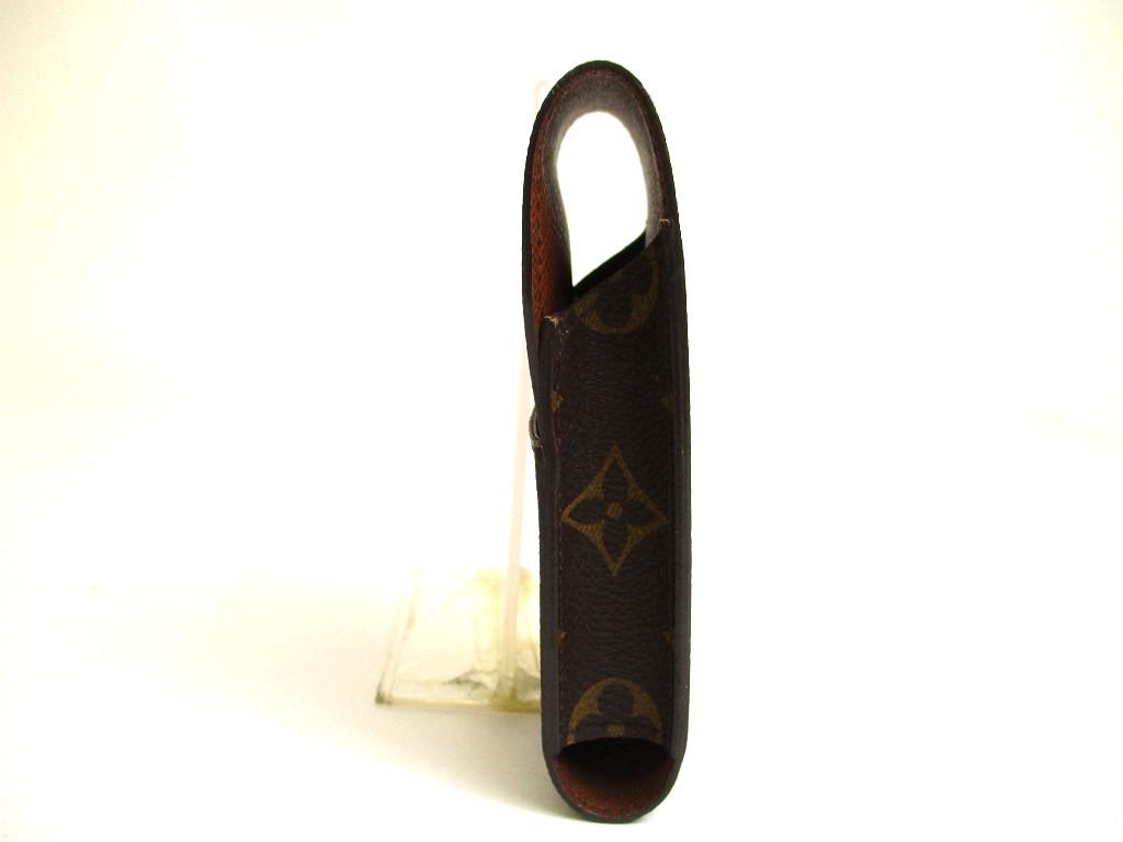 Authentic LOUIS VUITTON Monogram Leather Brown Cigarette Cases #a953 Refurbished