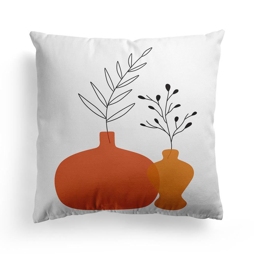 Наволочка в скандинавском стиле с абстрактным искусством, красота, цветок, лист, домашний диван, подушка для головы, подушка для сна, наволочка