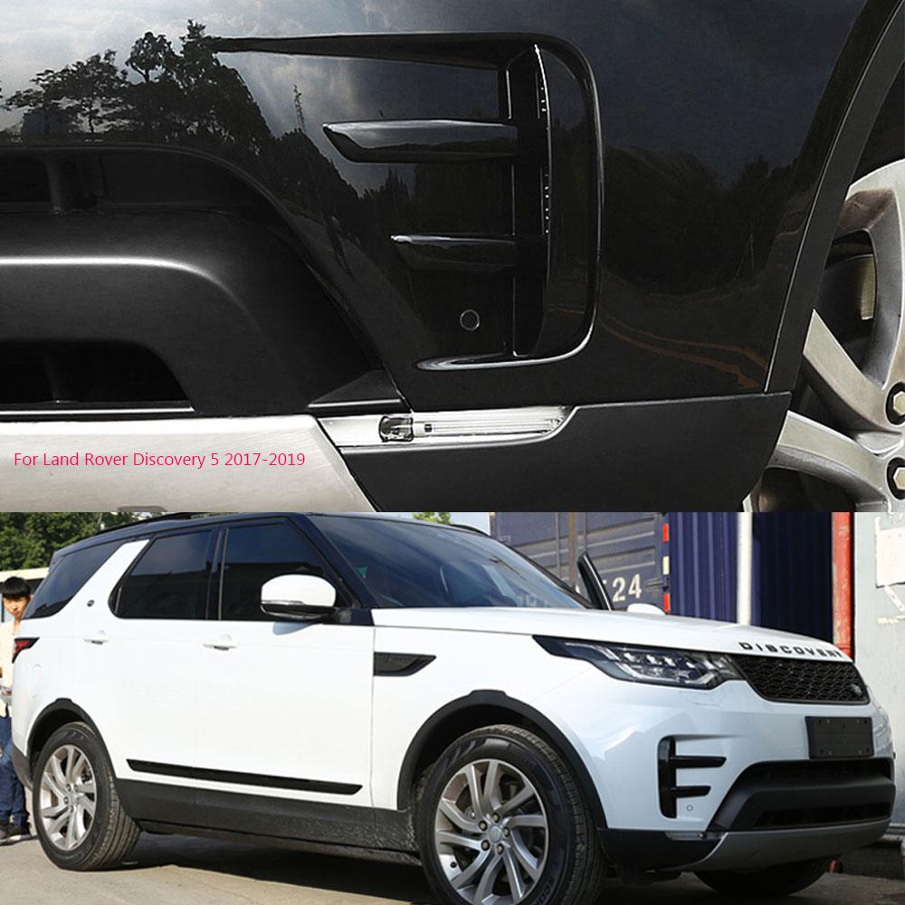 Для Land Rover Discovery 5 2017-крышка противотуманной фары переднего бампера, накладка противотуманной фары, черный Стайлинг автомобиля, вентиляционная накладка LR082888